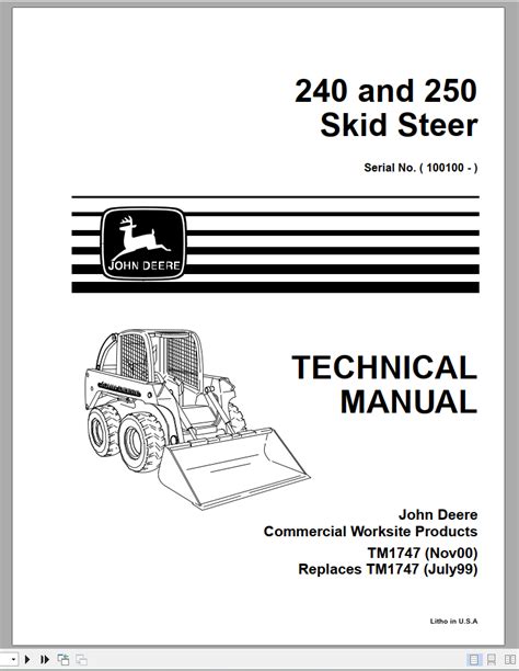 john deere 240 skid steer serial number|240 skid steer service manual.